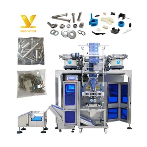Count Based Automatic Plastic Parts Hardware Fastener Hinge Bolt Nail Screw Packing Machine