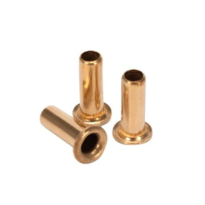 Wholesale Price Remaches Custom Rivet Stainless Steel Aluminum Iron Copper Flat Head Semi Tubular Metal Rivet