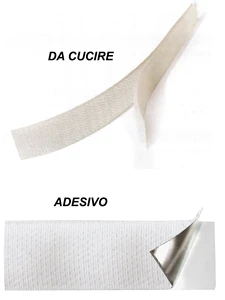 NASTRO VELCROSOSO BIANCO Da cucire Uncino