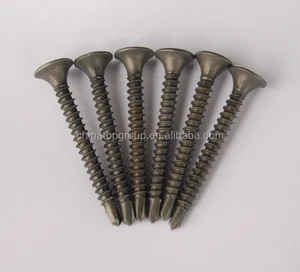 Gypsum board screw, fine thread