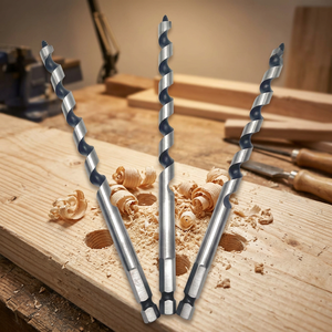 Good Price High Carbon Steel Auger Drill Bits-High-Efficiency Wood Core Drill with Spiral Slot Deep Hole Cutting Hex Shank