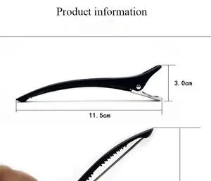 Hot Selling Multi-Use High Quality Barber Salon Hair Cutting Plastic Traceless Duck Mouth Clamps Women Hair Clips Make up
