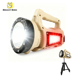 Rechargeable Waterproof IP44 Spotlight Super Bright 800 Lumen LED Flashlight Handheld Torch 2000mAh Long Lasting Searchlight