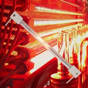 380mm 2500w short Wave Infrared Heating Lamp for PET Blow Moulding Machine Energy Saving Industrial Grade Heating Element