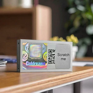 Hot Selling Best Quality Silver Metalized Anti-Fake Label Hologram Stickers for Perfume Lipstick Skin Care Anti-Counterfeit