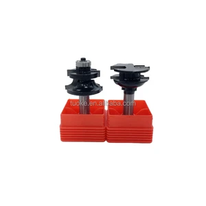 TUOKE TK876 814134B Reversible Rail and Stile Bit Drill Bits Carbide for Wood Cutting Woodworking Tools