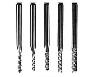 High Hardness Carbide Corn Milling Cutter 0.5-12mm Custom Size OEM Right & Left Hand Nano Blue Coating for Steel