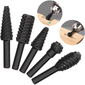 DZ 5 PCS Wood Carving Rasp Drill Bit with 1/4