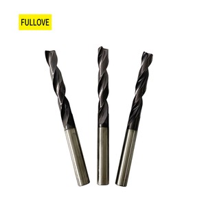 Solid Tungsten Carbide CNC Twist Drill Bits Flat Bottom Drill Tools for Steel CNC Machining Center