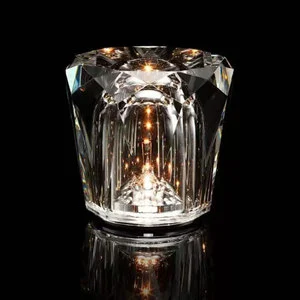 Modern Touch-Adjustable USB Night Light LED Crystal Table Lamp with Romantic Atmosphere Battery Powered