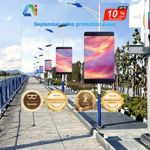 Attractive and Eye-catching Outdoor Full Color LED Pole Led Screen Multi-Functional Led Display Panel for Commercial Advertising