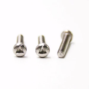 Anti Theft Screw OEM Custom 304 316 Stainless Steel Pan Head Inner Trigroove Security Screw