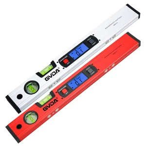 16inch Digital Magnetic Aluminum Torpedo Level Tool 360 Degree Precision Level Protractor for Carpenter Construction Craftsman