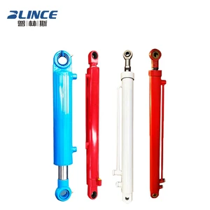 Blince Stainless Steel Hydraulic Steering Cylinder Piston Rod Hydraulic Cylinder Double Acting for Agricultural Tractor/Loader