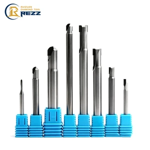 PCD Diamond Milling Cutter Engraving Bit Carbon Fiber Polycrystalline End Mill Tool Carbide Machining CNC