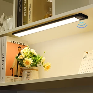 COXO Led Light for Cabinet Kitchen 3 Colors Stepless Dimming 3000k 4000k 6000k PIR Motion Sensor Led Under Cabinet Lights