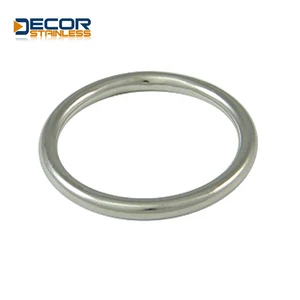 High Polished Smooth Stainless Steel D Ring Round Welded Zinc Plated Galvanized O Ring Alloy Iron Copper Box Sleeve Packing