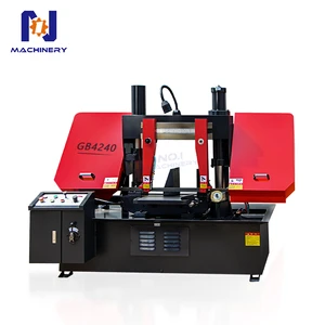 GB4240 400mm Cutting Capacity Double Column Metal Horizontal Cutting Band Saw Machine with Hydraulic Clamping