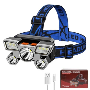 All Perspectives Induction Head Lamp Rechargeable Headlight Flashlight Cob Camping Led Headlamps