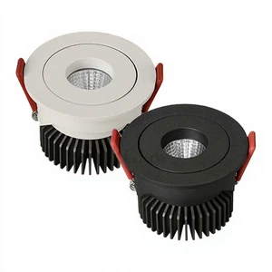 10W COB LED Downlight Round Square 85MM Anti-Glare Recessed Aluminum Housing 3000K 4000K 6000K Spot Lights LED Downlights