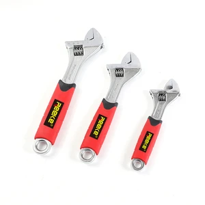 Industrial-grade Carbon Steel Plastic Handle Automotive Repair Wrench 1000lb-ft Torque Capacity 1 1/2IN Jaw Capacity Large