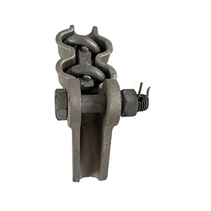 Aluminum Alloy Three Bolts Strain Clamp Pistol Style 40kN Tension Clamp