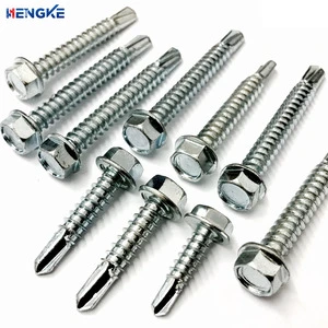 DIN Wholesale Stainless Steel Hex Head Self-Drilling Screw M2 M4 M6 Metric For Metallic Wood Zinc Plated-for Woodwork
