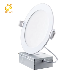 12 Pack 6 Inch Panel Light Ultra-Thin 5CCT LED Modern Recessed Ceiling Canless Dimmable 12W White 2700K-5000K Easy Installation