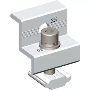 SOEASY Preassembled Adjustable Aluminum Solar End Clamp AL6005 T5 30mm 35mm Anodized PV Clip SUS304 Bolt Universal Side Mount