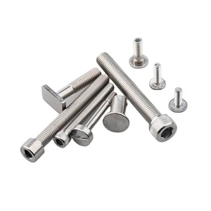 M2 M2.5 M3 M4 M5 M6 M8 M10 M12 Black 304 Stainless Steel Hexagon Socket Allen Cap Head Bolt ISO Standard Plated TYF Brand