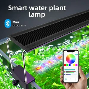 Smart Aquarium LED Plant Light RGB Full-Spectrum Waterproof Ultra-Bright Color-Enhancing Bracket Circadian-Rhythm-Supporting
