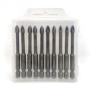 Optimal Performance Multifunctional Ceramic Drill Bits Specialized for Glass Cross Drill Convenient for Marble Masonry Drill
