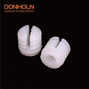 CN3005 Furniture Cabinet Screw Dowel M4*10mm Plastic Overall Panel Fittings Nuts And Bolts