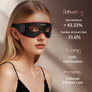 Yanxer New Products Silicone 3D Near Infrared LED Eye Mask 605NM, 630NM, 850NM Red Light Therapy