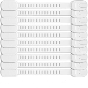 Child Safety Strap Locks- Baby Proofing Locks for Cabinets and Drawers Latches for Babies Infants Kids