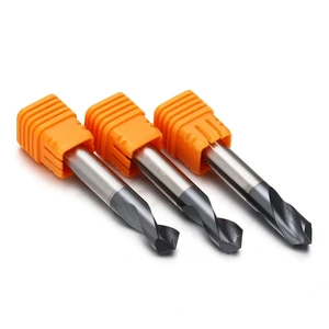 Carbide Drill Bits Universal 2Flute High Performance NC Spotting Drills Carbide Tungsten Split Point Drills