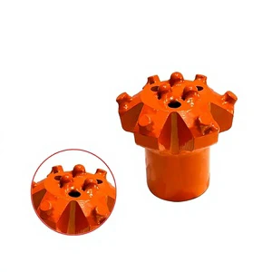 Blast Furnace Carbide Drill Bits Threaded Efficient Drilling Spherical Teeth for Coal Mining Use