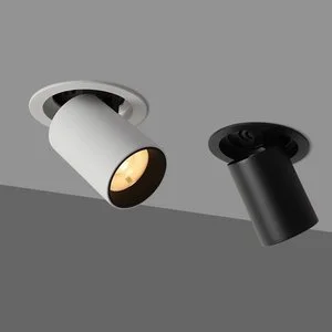 Factory Outlet All-aluminum Anti-glare Embedded Telescopic Ceiling Light Downlight Spotlight for Indoor Lighting