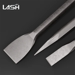 Lansheng 17 PCS SDS Hammer Concrete Masonry Center Drill Bit Set Model LS00019 Various Shapes for Stone Breaking Floor Chiseling