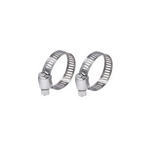 Durable Stainless Steel Worm Gear Hose Clamp Adjustable Diameter Pipe Clip for General Purpose Fastening and Repairing