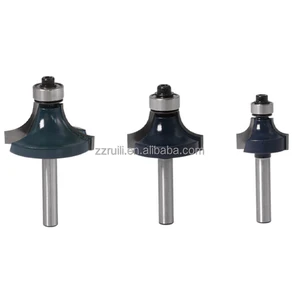 VUILI Polished Tungsten Carbide Rounded-edge Milling Cutter with Carbide-tipped Inserts Woodworking Cutter