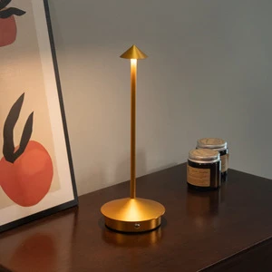 Modern Battery Powered Night Light Portable 3 Lighting Colors LED Touch Dimmable Desk Lamp Rechargeable Cordless Table Lamp