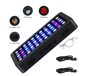 New Idea Programmable Led Aeroponics Lights Reef Coral Lighting 165W Led Aquarium Light for Freshwater Fish and Aquatic Plant
