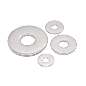 M2 M20 M30 Stainless Steel 1.4301 1.4306 1.4571 ASTM AISI ANSI Polished Shim Large Plain Round Flat Washer Gasket DIN125 DIN9021
