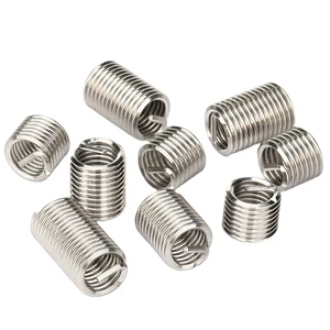 SS304 Wire Thread Inserts Coarse Thread Stainless Steel Fasteners Repair Tools Thread Screws Sleeve Set