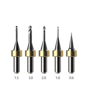 Dental Cad Cam Metal Drill For Metal Zirconia Block Glass Ceramic Dry And Wet Cutting Milling Burs
