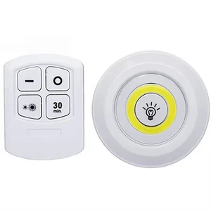 Remote Control Timer Dimmable Cob Touch Light 3aaa Battery Operated Cordless LED Cabinet Light LED Tap Night Lights for Kitchen