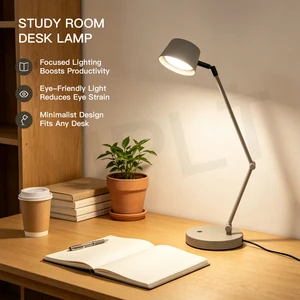 Adjustable Metal Desk Lamp For Coffee Shop & Bistro - Warm Ambient Lighting For Home & Hotel Decor
