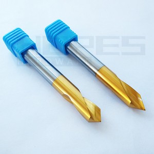 HSS Co CNC Center Spotting Drill Bits with Degrees 60 90 120 for Drilling Chamfering on Stainless Steel Metal