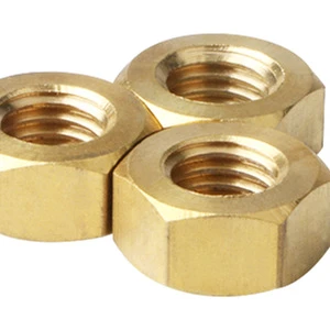 Brass Hex Nuts High Conductivity Copper Nuts Electrical Fasteners for Terminal Blocks, PCB Boards, and Wiring